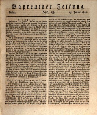 Bayreuther Zeitung Freitag 25. Januar 1828