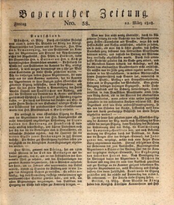 Bayreuther Zeitung Freitag 21. März 1828