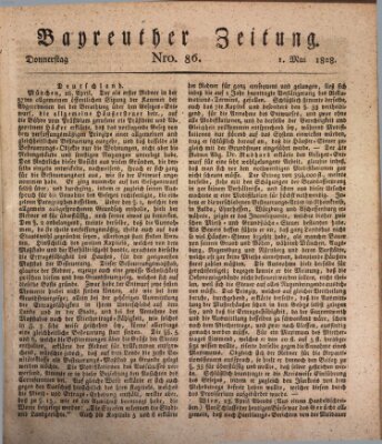 Bayreuther Zeitung Donnerstag 1. Mai 1828