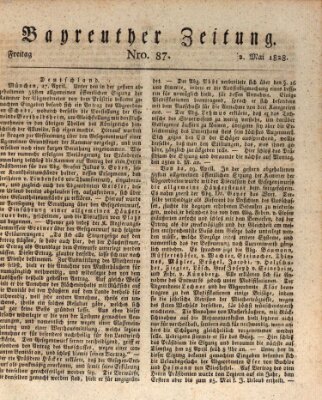 Bayreuther Zeitung Freitag 2. Mai 1828