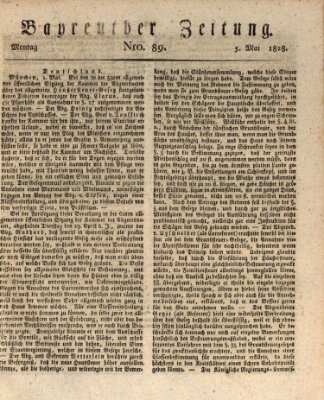 Bayreuther Zeitung Montag 5. Mai 1828