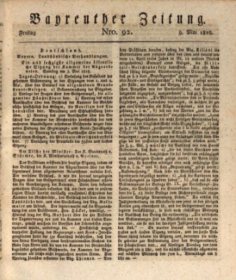 Bayreuther Zeitung Freitag 9. Mai 1828