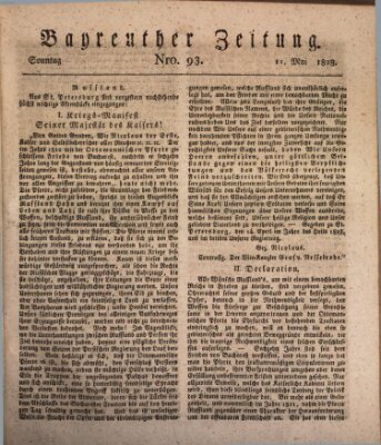 Bayreuther Zeitung Sonntag 11. Mai 1828