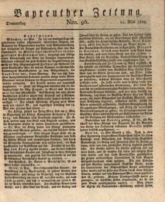 Bayreuther Zeitung Donnerstag 15. Mai 1828