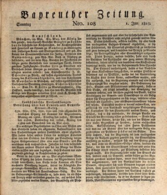 Bayreuther Zeitung Sonntag 1. Juni 1828