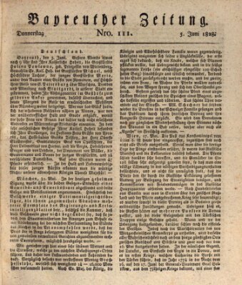 Bayreuther Zeitung Donnerstag 5. Juni 1828