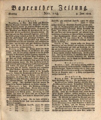 Bayreuther Zeitung Montag 9. Juni 1828