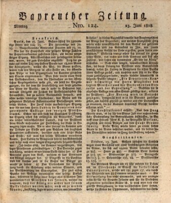 Bayreuther Zeitung Montag 23. Juni 1828