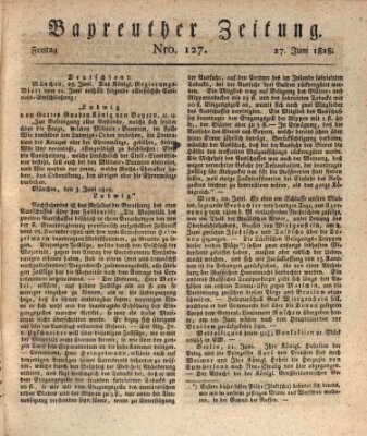 Bayreuther Zeitung Freitag 27. Juni 1828