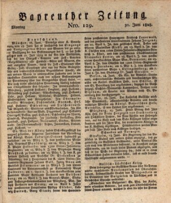 Bayreuther Zeitung Montag 30. Juni 1828