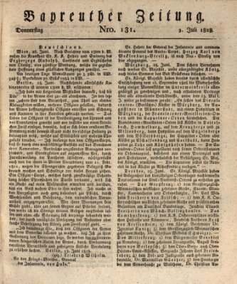 Bayreuther Zeitung Donnerstag 3. Juli 1828