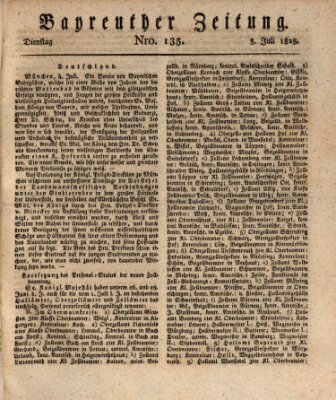 Bayreuther Zeitung Dienstag 8. Juli 1828