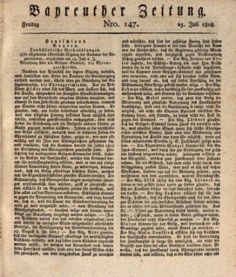 Bayreuther Zeitung Freitag 25. Juli 1828