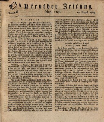 Bayreuther Zeitung Sonntag 17. August 1828