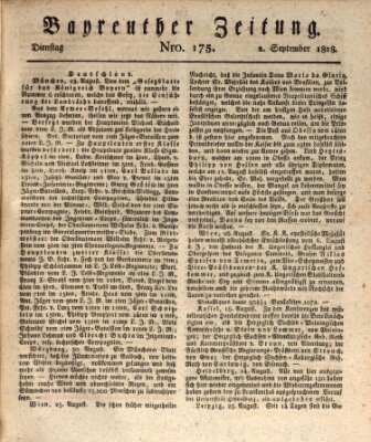 Bayreuther Zeitung Dienstag 2. September 1828