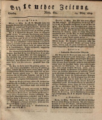 Bayreuther Zeitung Dienstag 24. März 1829