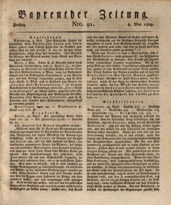 Bayreuther Zeitung Freitag 8. Mai 1829