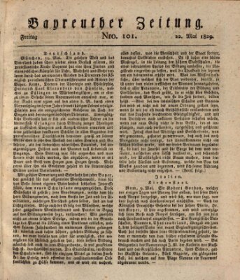 Bayreuther Zeitung Freitag 22. Mai 1829