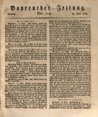 Bayreuther Zeitung Montag 29. Juni 1829