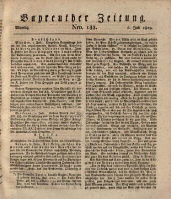 Bayreuther Zeitung Montag 6. Juli 1829