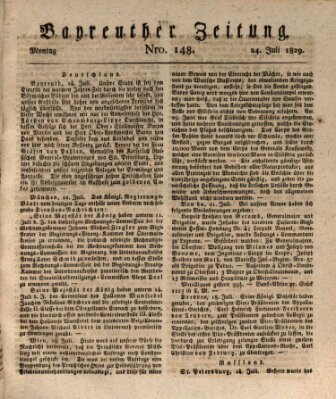 Bayreuther Zeitung Freitag 24. Juli 1829