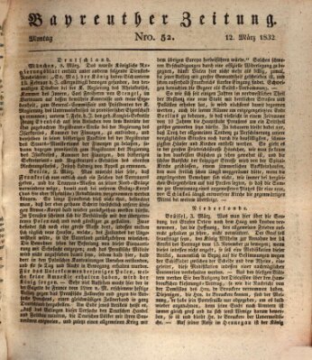 Bayreuther Zeitung Montag 12. März 1832