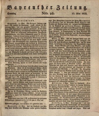 Bayreuther Zeitung Sonntag 13. Mai 1832