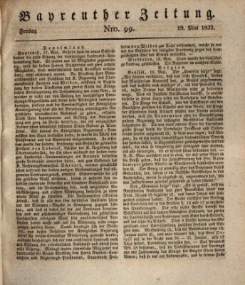 Bayreuther Zeitung Freitag 18. Mai 1832