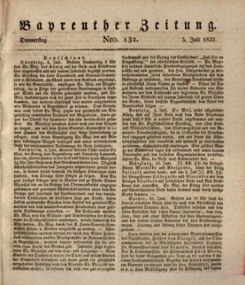 Bayreuther Zeitung Donnerstag 5. Juli 1832