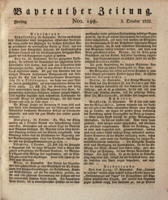 Bayreuther Zeitung Freitag 5. Oktober 1832