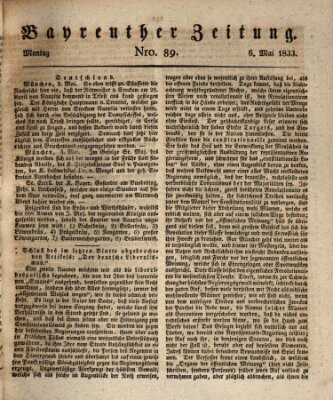 Bayreuther Zeitung Montag 6. Mai 1833