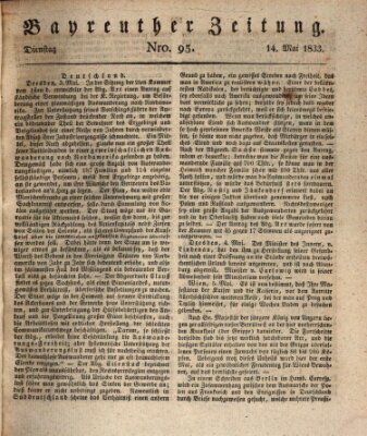 Bayreuther Zeitung Dienstag 14. Mai 1833