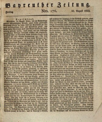 Bayreuther Zeitung Freitag 30. August 1833