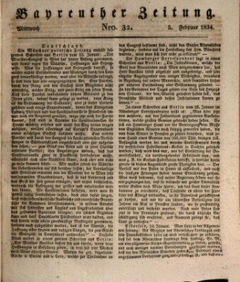 Bayreuther Zeitung Mittwoch 5. Februar 1834