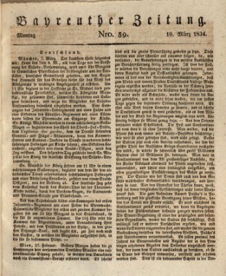 Bayreuther Zeitung Montag 10. März 1834