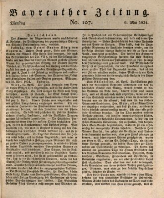 Bayreuther Zeitung Dienstag 6. Mai 1834