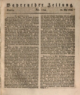 Bayreuther Zeitung Sonntag 25. Mai 1834