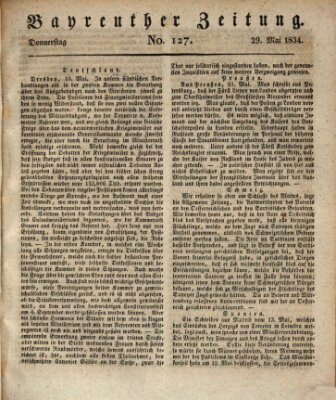 Bayreuther Zeitung Donnerstag 29. Mai 1834