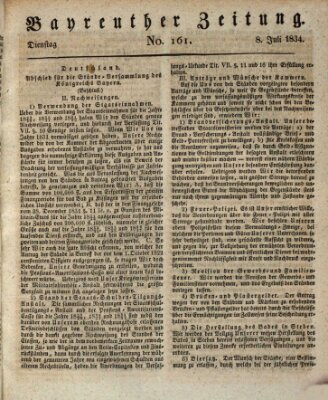 Bayreuther Zeitung Dienstag 8. Juli 1834