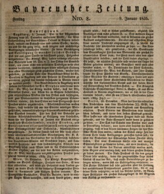 Bayreuther Zeitung Freitag 9. Januar 1835