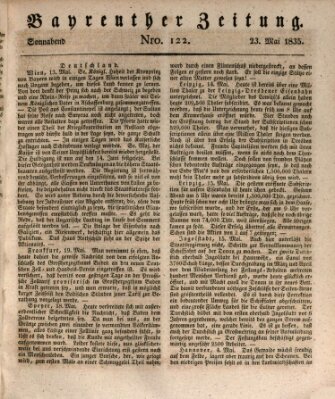 Bayreuther Zeitung Samstag 23. Mai 1835