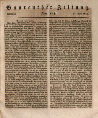 Bayreuther Zeitung Sonntag 24. Mai 1835