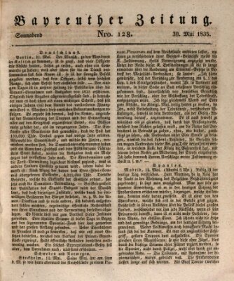 Bayreuther Zeitung Samstag 30. Mai 1835