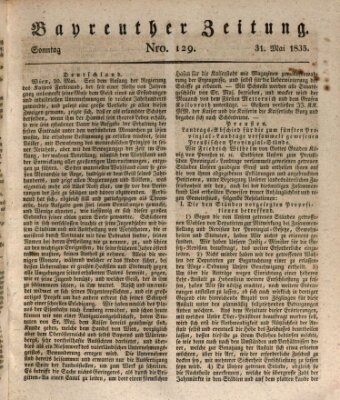 Bayreuther Zeitung Sonntag 31. Mai 1835