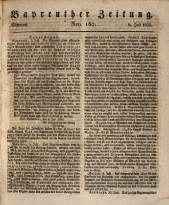 Bayreuther Zeitung Mittwoch 8. Juli 1835