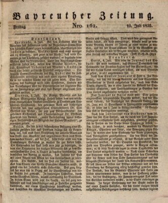 Bayreuther Zeitung Freitag 10. Juli 1835