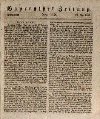 Bayreuther Zeitung Donnerstag 19. Mai 1836