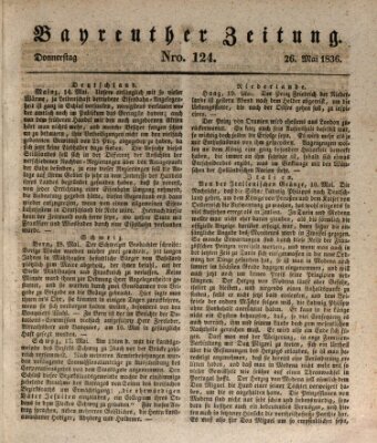 Bayreuther Zeitung Donnerstag 26. Mai 1836