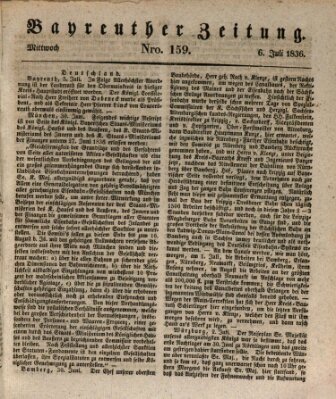 Bayreuther Zeitung Mittwoch 6. Juli 1836