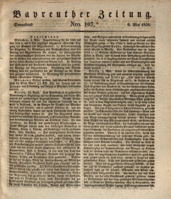 Bayreuther Zeitung Samstag 6. Mai 1837